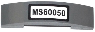Slope, Curved 4 x 1 x 2/3 Double with 'MS60050' Pattern (Sticker) - Set 60050