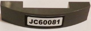Slope, Curved 4 x 1 x 2/3 Double with 'JC60081' Pattern (Sticker) - Set 60081