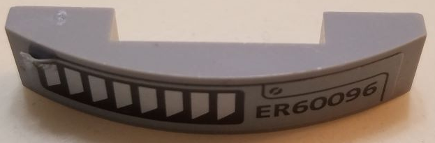 Slope, Curved 4 x 1 x 2/3 Double with 'ER60096' and Air Vents Pattern Model Right Side (Sticker) - Set 60096