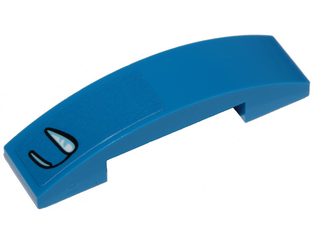 Slope, Curved 4 x 1 x 2/3 Double with McLaren Elva Headlight Pattern Model Left Side (Sticker) - Set 30343