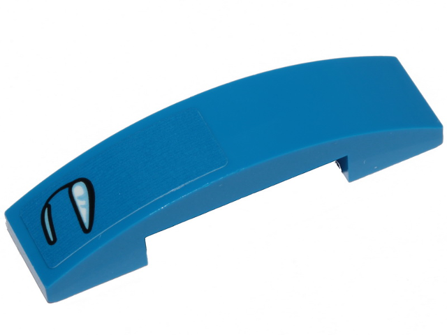 Slope, Curved 4 x 1 x 2/3 Double with McLaren Elva Headlight Pattern Model Right Side (Sticker) - Set 30343