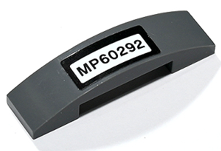 Slope, Curved 4 x 1 x 2/3 Double with 'MP60292' Pattern (Sticker) - Set 60292