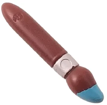 Minifigure, Utensil Paint Brush with Silver Ferrule and Medium Azure Tip Pattern