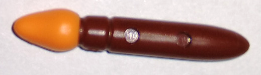 Minifigure, Utensil Paint Brush with Molded Orange Bristles Pattern