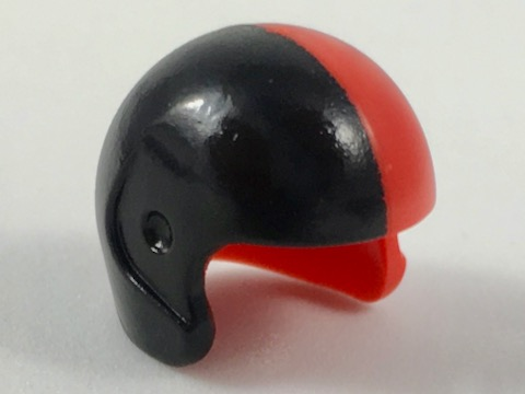 Minifigure, Headgear Helmet Sports / Flight with Black Right Side Pattern