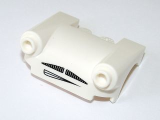 Vehicle, Mudguard 3 x 4 with Headlights, Moustache Grille and Mouth Pattern