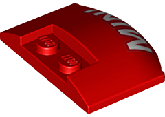 Wedge 3 x 4 x 2/3 Triple Curved with 'MINI' Pattern