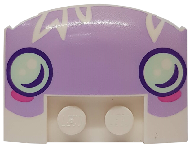 Wedge 3 x 4 x 2/3 Triple Curved with Smiling Face Headlights Pattern