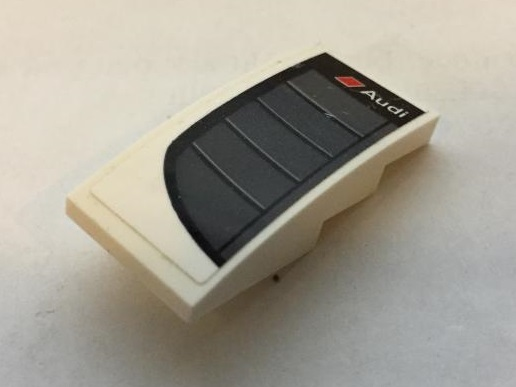 Slope, Curved 4 x 2 with 'Audi' and Rear Window Louvers Pattern (Sticker) - Set 75873