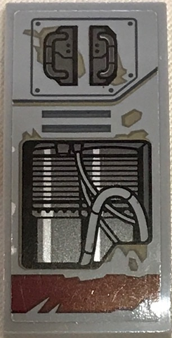 Slope, Curved 4 x 2 with SW Hoses and Vent Pattern 2 (Sticker) - Set 75202