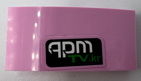 Slope, Curved 4 x 2 with 'APM TV.kr' Pattern Model Right Side (Sticker) - Set 75973