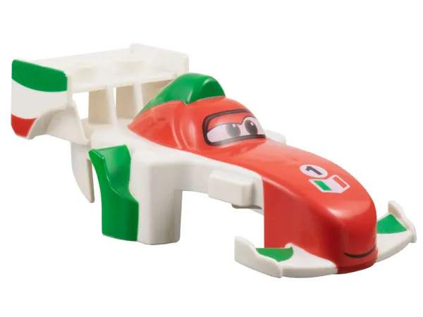 Duplo Car Body Formula One with Cars Francesco Pattern