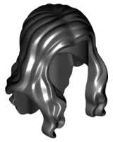 Minifigure, Hair Long Wavy with Center Part