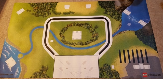 Paper Test Mat for Mindstorms Green City (Challenge) (Set 9594)