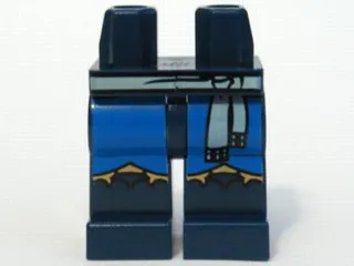 Hips and Legs with Blue and Gold Trim and White Sash Pattern