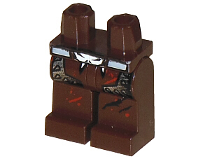 Hips and Legs with Space Police 3 Spiked Armor and Skull Belt Pattern