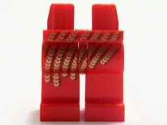 Hips and Legs with Gold Sequins Pattern