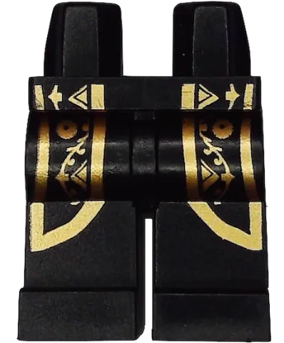 Hips and Legs with Gold Coattails Pattern