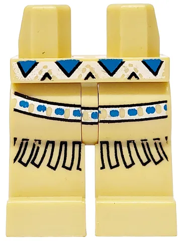 Hips and Legs with Western Indians Belt and Fringe Pattern