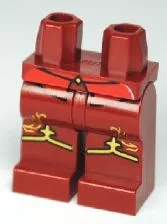 Hips and Legs with Shirttails, Gold Band and Fleur-de-lis Pattern