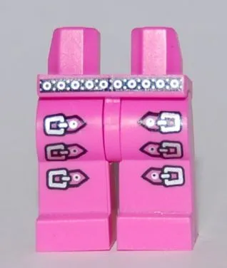 Hips and Legs with Silver Belt and Triple Leg Buckles Pattern