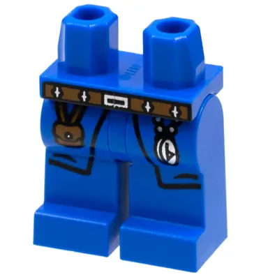 Hips and Legs with Brown Belt with Pouch and Rune Amulet Pattern