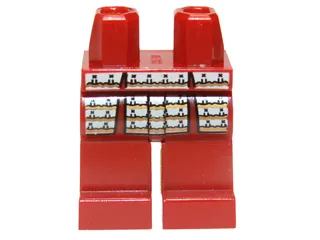 Hips and Legs with Samurai Warrior Pattern