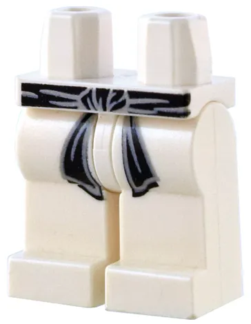 Hips and Legs with Black Karate Belt Pattern