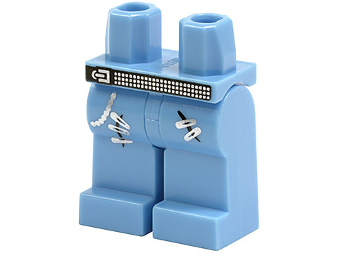 Hips and Legs with Studded Belt and Safety Pins Pattern