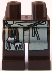 Hips and Legs with White Apron and Cooking Utensils Pattern