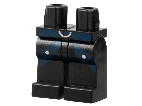 Hips and Legs with SW Asajj Ventress Dark Blue Belt and Leg Markings Pattern