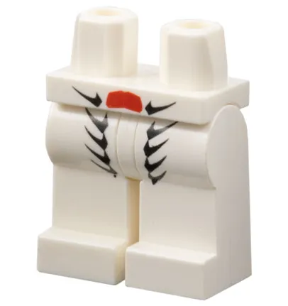 Hips and Legs with Black Scales and Red Scale Pattern