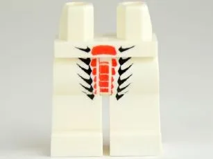 Hips and Legs with Black and Red Scales Pattern