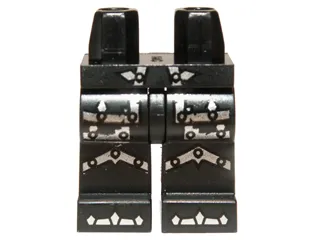 Hips and Legs with Silver Armor Pattern