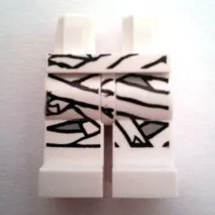 Hips and Legs with Glow In Dark Mummy Wrappings Pattern