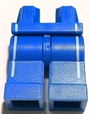 Hips and Legs with White Vertical Lines Pattern