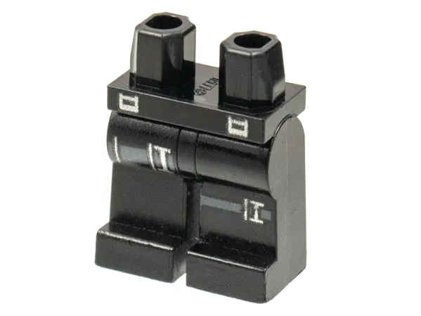 Hips and Legs with Dark Bluish Gray Straps and Silver Buckles Pattern (Hawkeye)