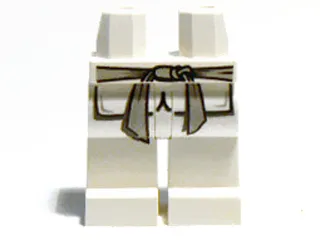 Hips and Legs with Robe Ends and Light Bluish Gray Sash Belt Pattern