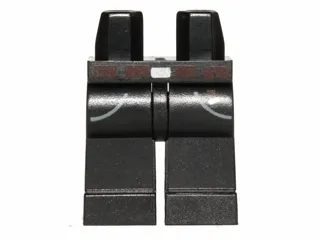 Hips and Legs with Brown Belt and Gray Pockets Outline Pattern