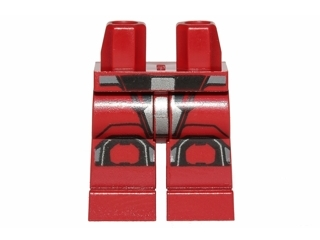 Hips and Legs with SW Sith Trooper Armor with Silver and Black Knee Pads Pattern