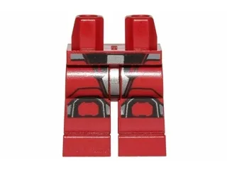 Hips and Legs with SW Sith Trooper Armor with Silver and Black Knee Pads Pattern