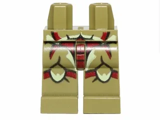 Hips and Legs with Galaxy Squad Buggoid with Dark Red Stripes and Exoskeleton Pattern