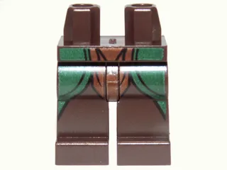 Hips and Legs with Dark Green Elven Robe Pattern