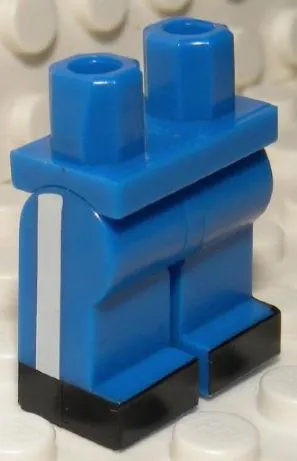 Hips and Legs with White Vertical Stripe on Sides and Black Feet Pattern