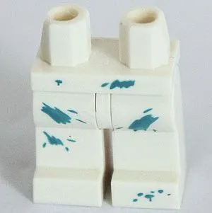 Hips and Legs with Paint Spots Medium Azure Pattern