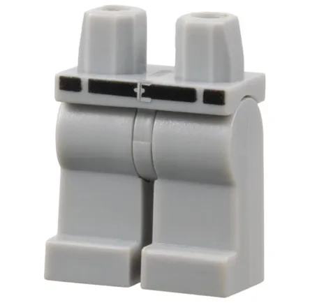 Hips and Legs with Black Belt, Silver Buckle, and 2 Narrow Belt Loops Pattern