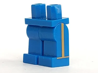 Hips and Legs with Gold Vertical and Horizontal Stripe on Sides Pattern