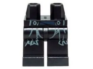 Hips and Legs with Long Tattered Coattails and 2 Buttons Pattern