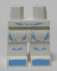 Hips and Legs with Bright Light Blue Hair Pattern (Yeti)
