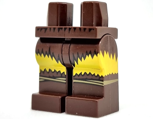 Hips and Legs with Shaggy Fur Shorts and Boots Pattern